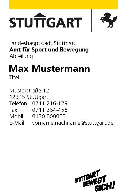 Hoch mit Postanschrift